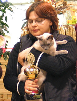 Loona und Martina bei der Vergabe zur Best in Show